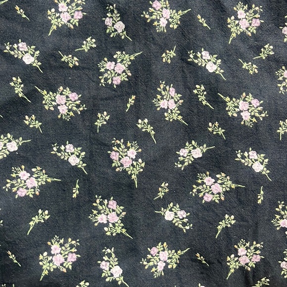 Black Flower Print Sundress Mini - Picture 2 of 5